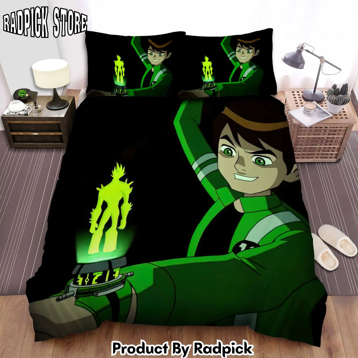 Radpick ben 10 alien force clock duvet cover bedroom sets comfortable bedding sets rp3278408